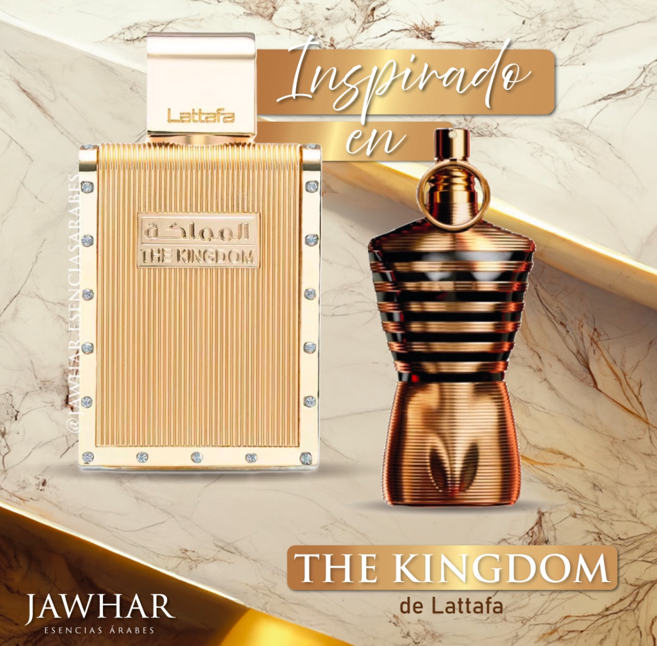 The Kingdom eau de parfum para homens Lattafa 100  ml